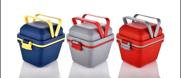 2144 AIRTIGHT LUNCH BOX WITH HANDLE & PUSH LOCK, BENTO LUNCH BOX