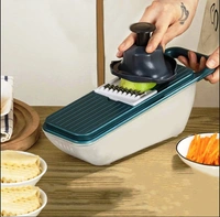 2165 MULTIFUNCTIONAL VEGETABLE SLICER CUTTER ONION AND POTATO SLICER CUTTER WITH 6BLADES AND 1 PEELER