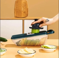 2165 MULTIFUNCTIONAL VEGETABLE SLICER CUTTER ONION AND POTATO SLICER CUTTER WITH 6BLADES AND 1 PEELER