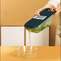 2165 MULTIFUNCTIONAL VEGETABLE SLICER CUTTER ONION AND POTATO SLICER CUTTER WITH 6BLADES AND 1 PEELER