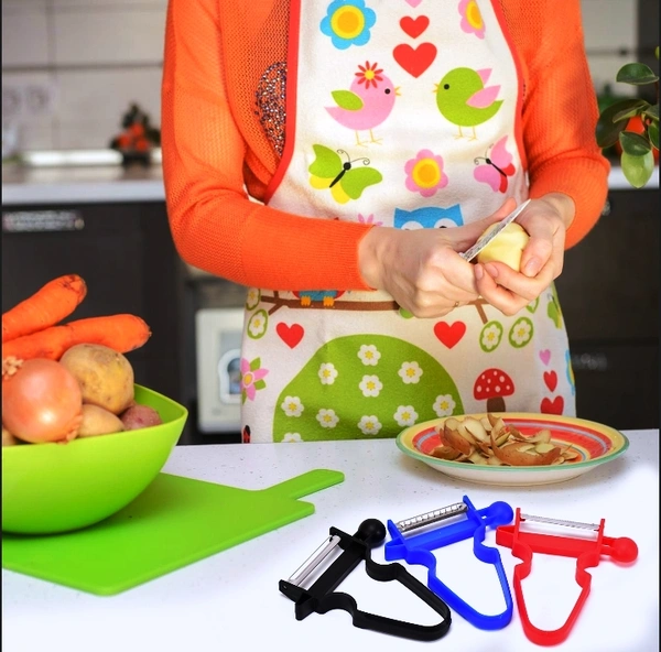 2526 3PC SHARP AND DURABLE BLADES, ERGONOMIC HANDLES, VEGETABLE PEELER FOR KITCHEN