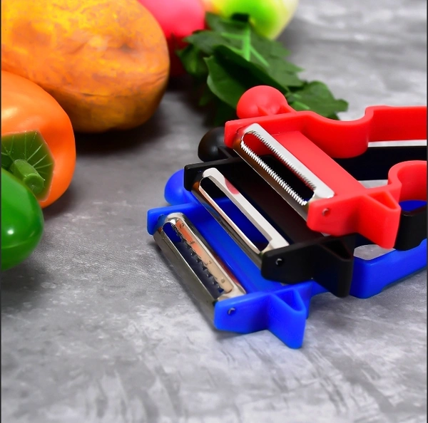 2526 3PC SHARP AND DURABLE BLADES, ERGONOMIC HANDLES, VEGETABLE PEELER FOR KITCHEN