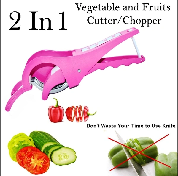 2553 2-IN-1 VEGETABLE AND FRUITS CUTTER/CHOPPER