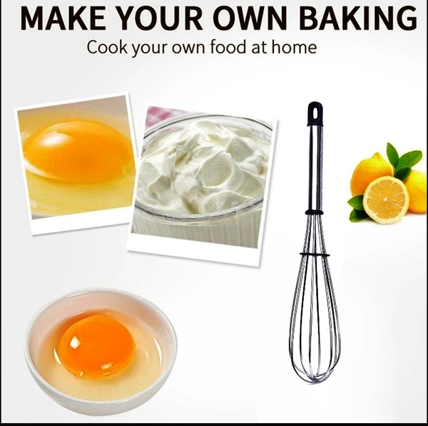 2571 STAINLESS STEEL WIRE WHISK,BALLOON WHISK,EGG FROTHER, MILK & EGG BEATER (10 INCH)