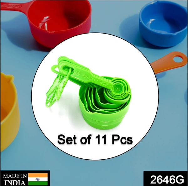 2646 G 11 PC MEASURING CUP SET FOR POURING AND PICKING OF VARIOUS FOOD ITEMS AND ALL WITH NICE MEASUREMENTS