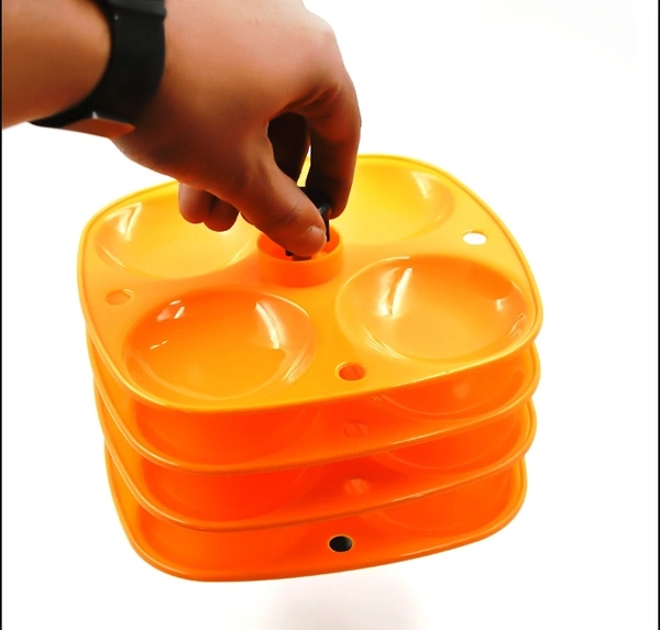 2686 4 LAYER IDLI STAND USED IN ALL KINDS OF HOUSEHOLD KITCHEN PURPOSES FOR HOLDING AND SERVING IDLIS