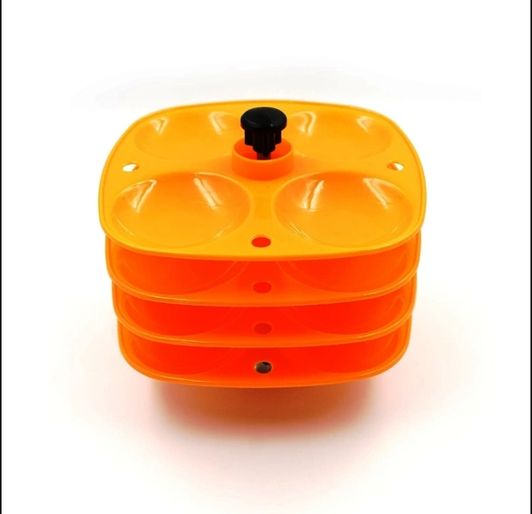 2686 4 LAYER IDLI STAND USED IN ALL KINDS OF HOUSEHOLD KITCHEN PURPOSES FOR HOLDING AND SERVING IDLIS