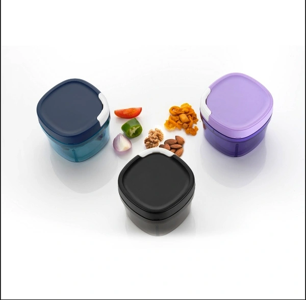2806 MANUAL MINI SMALL PLASTIC FOOD CHOPPER WITH EXTRA SHARPE BLADES