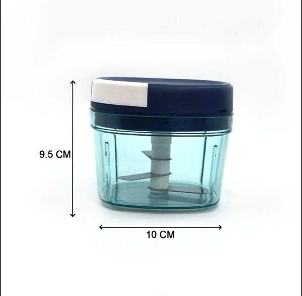 2806 MANUAL MINI SMALL PLASTIC FOOD CHOPPER WITH EXTRA SHARPE BLADES