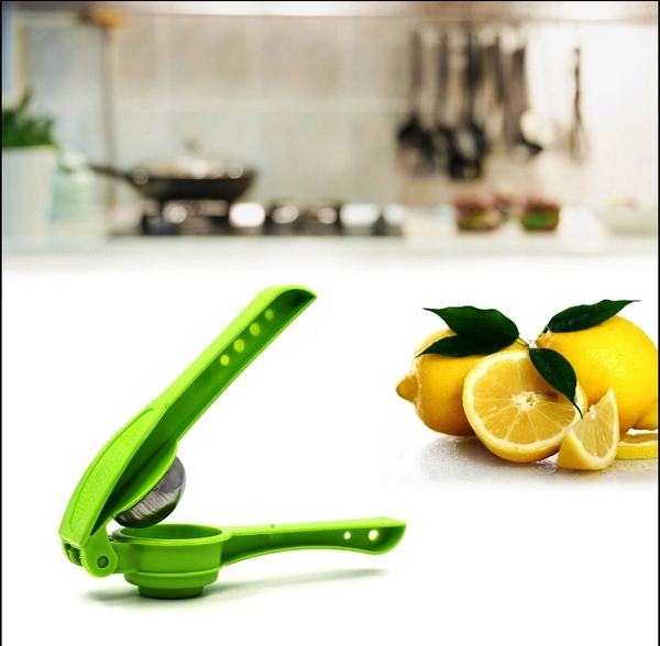 2856 PLASTIC LEMON SQUEEZER CUM OPENER 2 IN 1 LEMON SQUEEZER