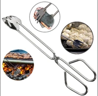 2883 31cm MULTI FUNCTIONAL METAL BBQ CLIP TONGS CLAMP FOR GARBAGE CHARCOAL SERVING TOOLS