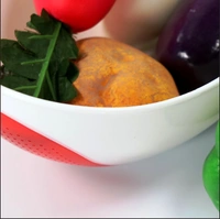 2892 PLASTIC RICE PULSES FRUITS VEGETABLE NOODLES PASTA WASHING BOWL AND STRAINER