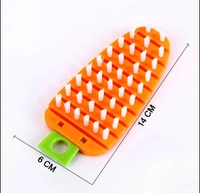 2909 VEGETABLE SCRUBBING BRUSH, VEGETABLE SCRUBBER NON‑TOXIC FRUIT BRUSH CARROT SHAPE VEGETABLE BRUSH FOR POTATO FOR VEGETABLE