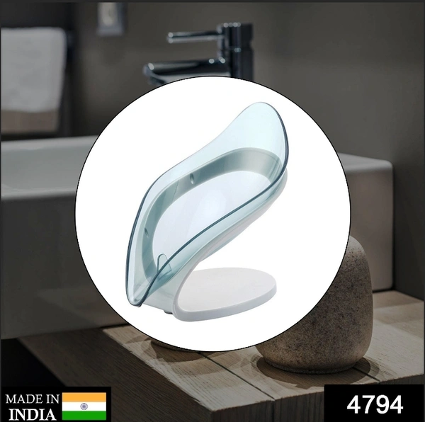 4794 NEW LEAF SOAP BOX USED IN ALL KINDS OF HOUSEHOLD AND BATHROOM PLACES AS A SOAP STAND AND CASE