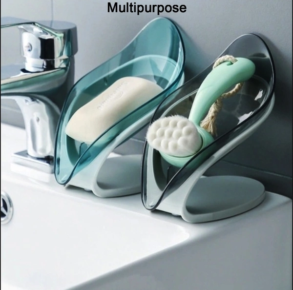 4794 NEW LEAF SOAP BOX USED IN ALL KINDS OF HOUSEHOLD AND BATHROOM PLACES AS A SOAP STAND AND CASE
