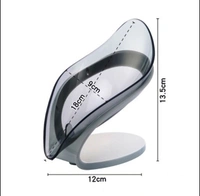 4794 NEW LEAF SOAP BOX USED IN ALL KINDS OF HOUSEHOLD AND BATHROOM PLACES AS A SOAP STAND AND CASE
