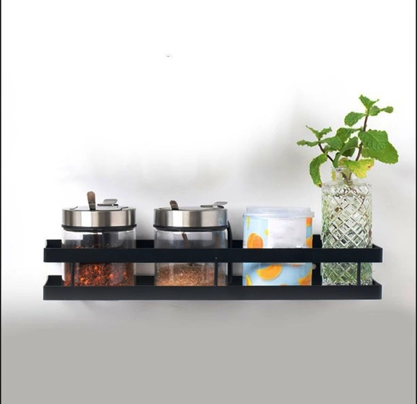 4924 35CM METAL SPACE SAVING MULTI-PURPOSE KITCHEN SPICE RACK STORAGE ORGANIZER SHELF STAND .