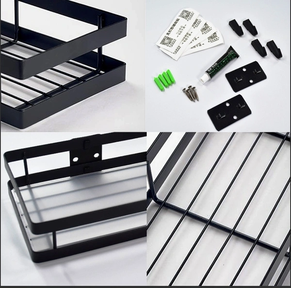 4924 35CM METAL SPACE SAVING MULTI-PURPOSE KITCHEN SPICE RACK STORAGE ORGANIZER SHELF STAND .