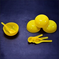 5105 SOUP BOWL SPOON SET PLASTIC FOR KITCHEN & HOME USE