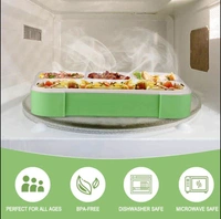 5212 LUNCH BOX 4 COMPARTMENT WITH LEAK PROOF LUNCH BOX FOR SCHOOL & OFFICE USE