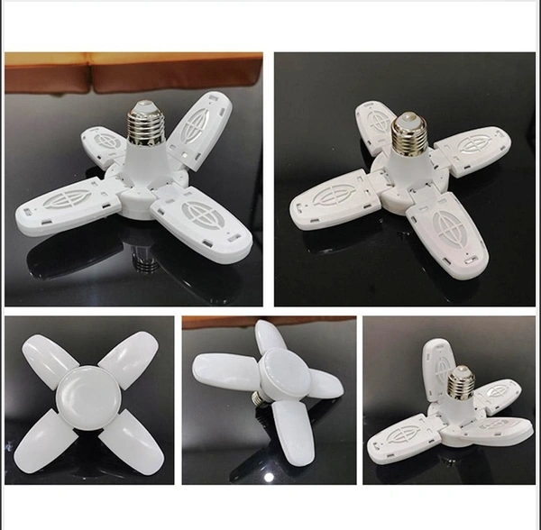 6179 FAN BLADE LED BULB 28V FOLDABLE LED BLADE FAN BULB ( 1 PC )