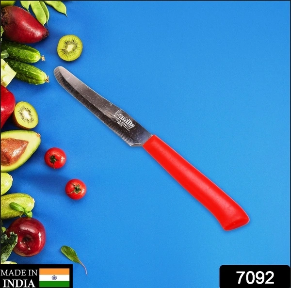 7092 RED KITCHEN KNIFE STEAK AND VEGETABLE KNIFE - RAZOR SHARP POINTED TIP