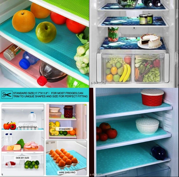 WASHABLE FRIDGE MAT (Set of 6 Pcs)