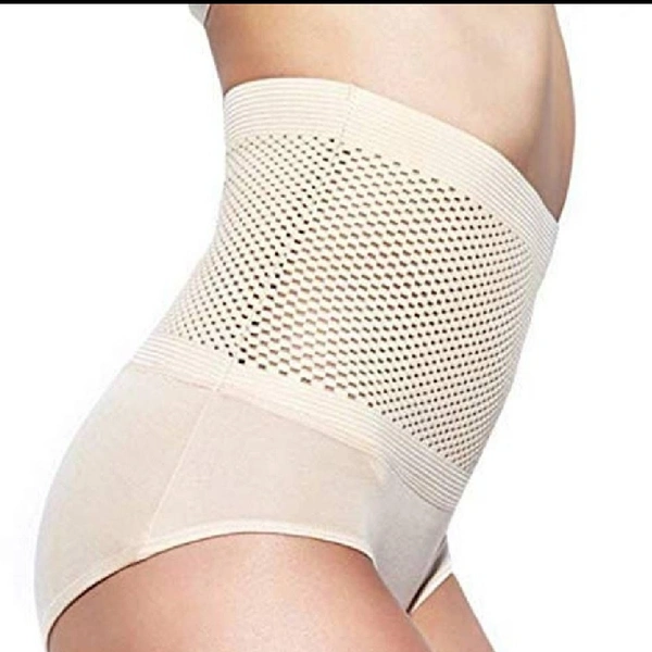 Women's Cotton Spandex Self Pattern Tummy Tucker - 3XL