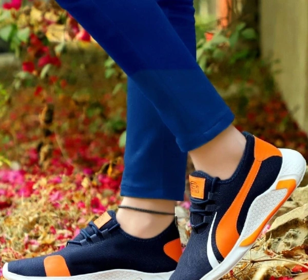 Stylish Mesh Printed Sports Shoes For Men - 7