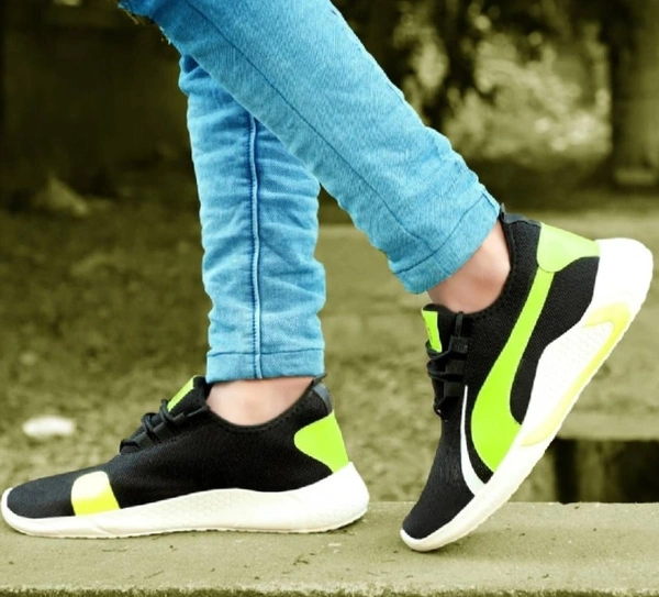 Stylish Mesh Printed Sports Shoes For Men - 7