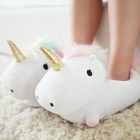 Unicorn Plush shoes, slippers for home use 