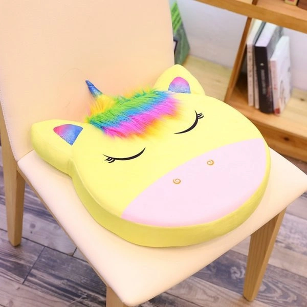 Unicorn Soft Fur Pillow Big size