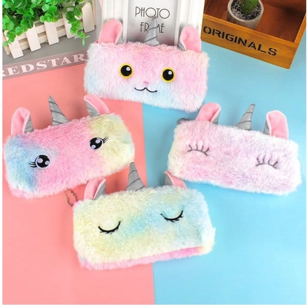 Unicorn Soft Fur Pouch