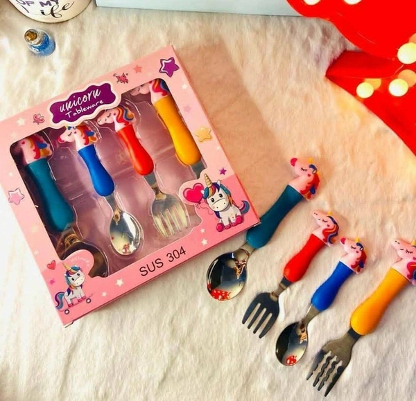 Unicorn spoons 4 pcs 