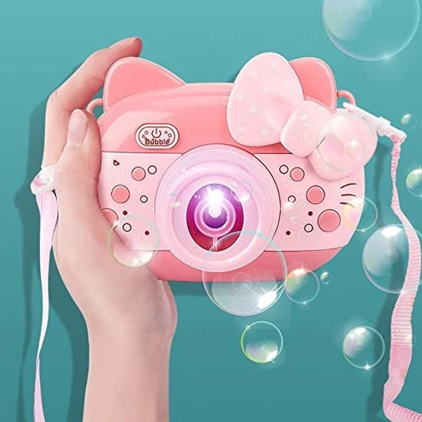 Bubble camera battery operated with music and light