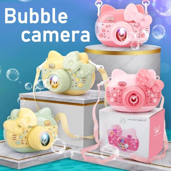 Bubble camera battery operated with music and light