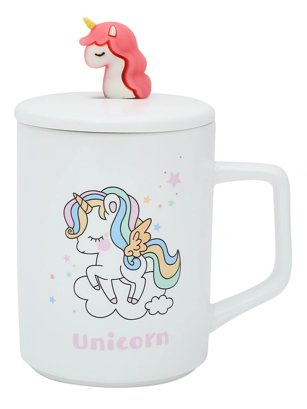 Unicorn Ceramic Mug with spoon