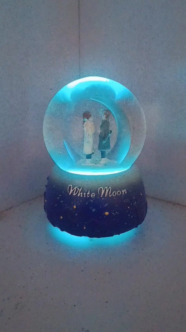 LED Snow Globe Couple Show Piece