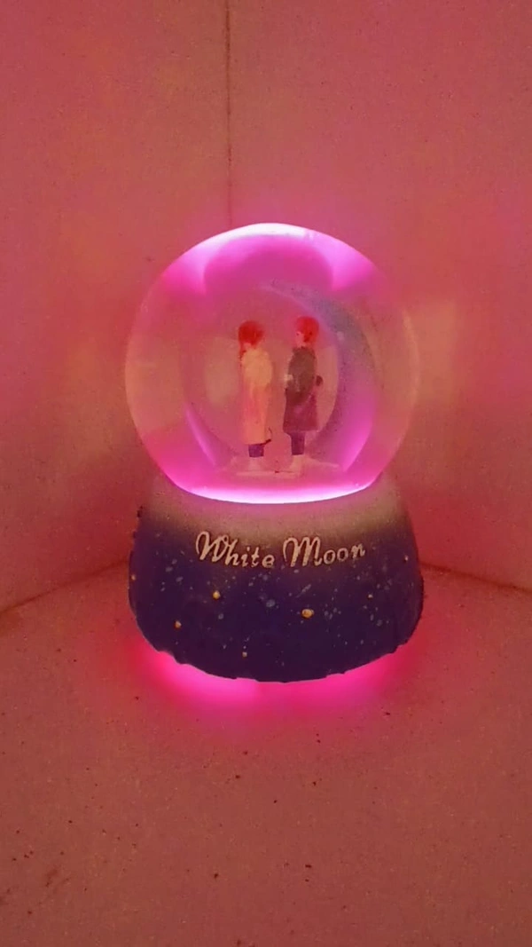 LED Snow Globe Couple Show Piece