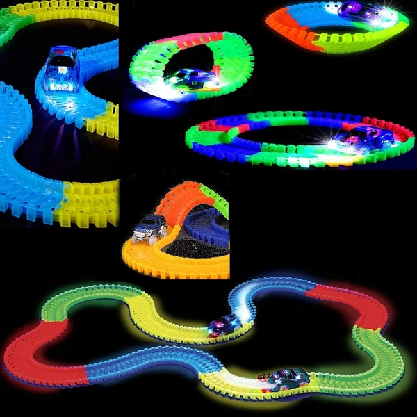 Magic Track Glow LED Car Play set 11 feet long