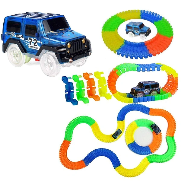 Magic Track Glow LED Car Play set 11 feet long