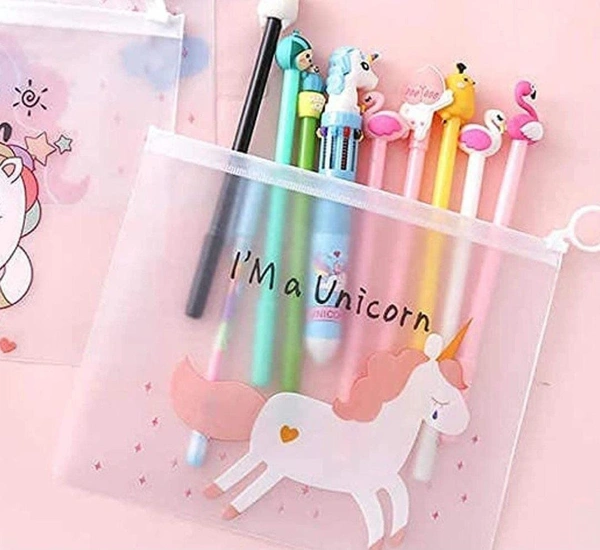 Unicorn Transparent storage pouch 