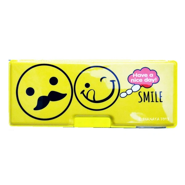 Double side Pencil Box with attached sharpener