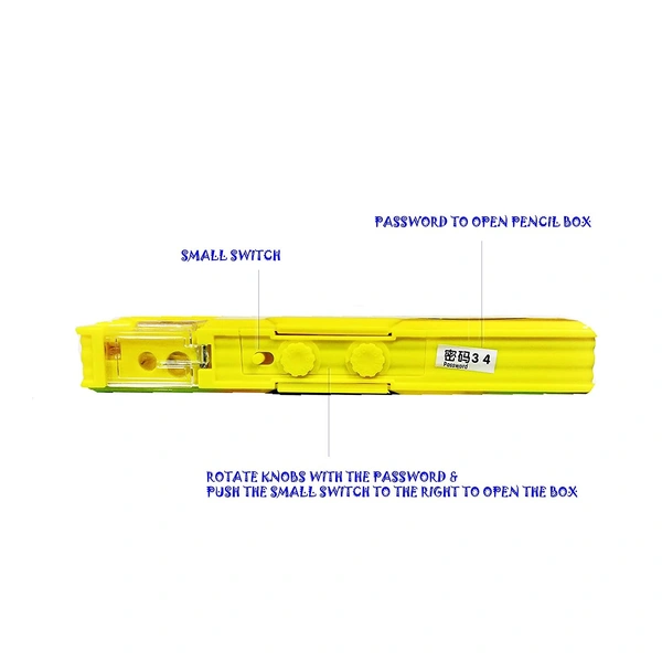 Double side Pencil Box with attached sharpener