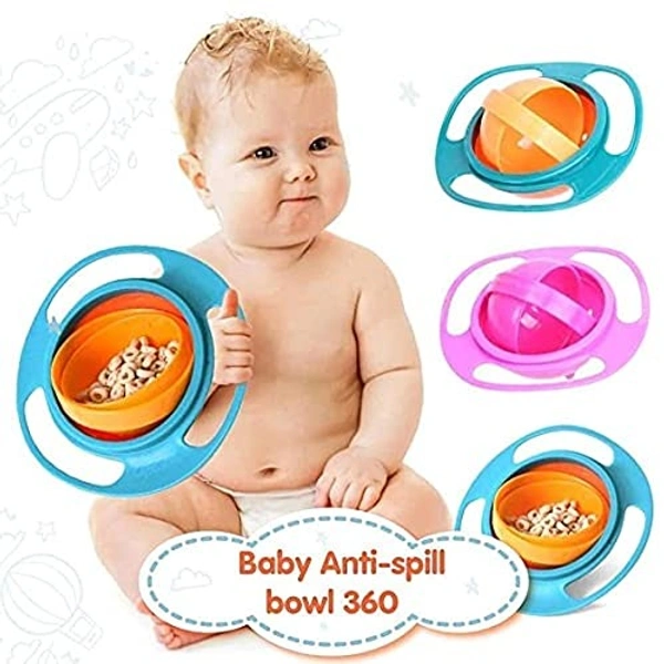 Anti spill Bowl for babies 360 rotation