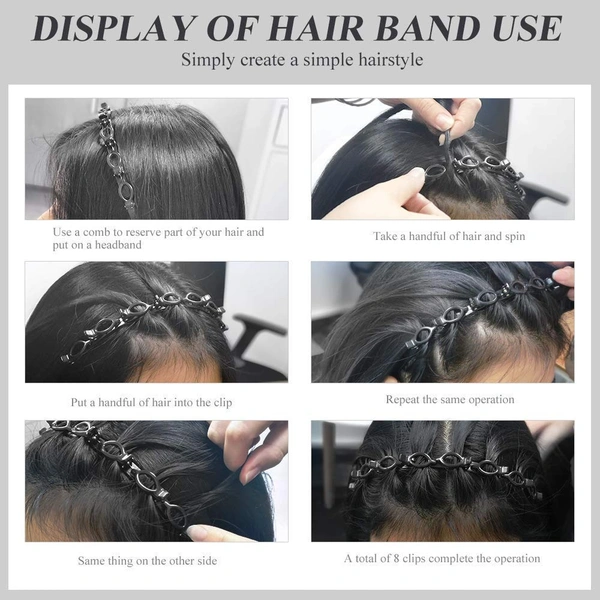 Twist Hairband stylish Hair Band with teeth for Girls and Women