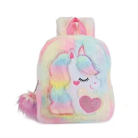Unicorn Fur Back Bag Cross side Bag and Travel Bag for Kids