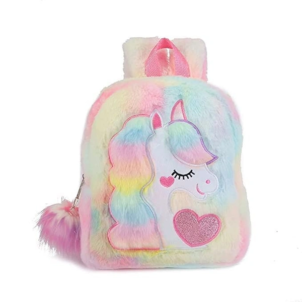 Unicorn Fur Back Bag Cross side Bag and Travel Bag for Kids