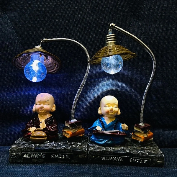 Cute Monk show piece with Lamp - .500