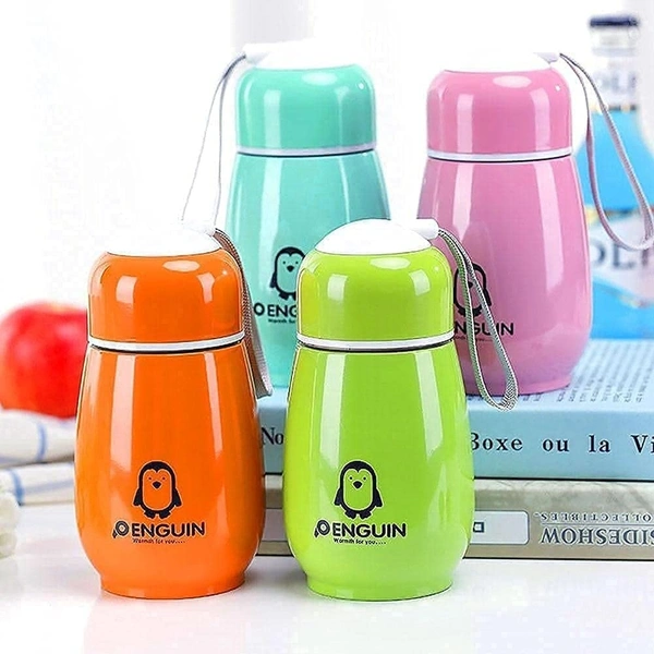 Penguin Thermos Bottle Stainless Steel Vacuum Cup Flask Mug Kids